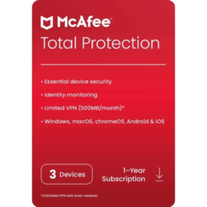 McAfee Total Protection 3 Devices